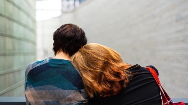 couple hugging